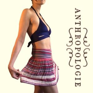 Anthropologie Silk Skirt